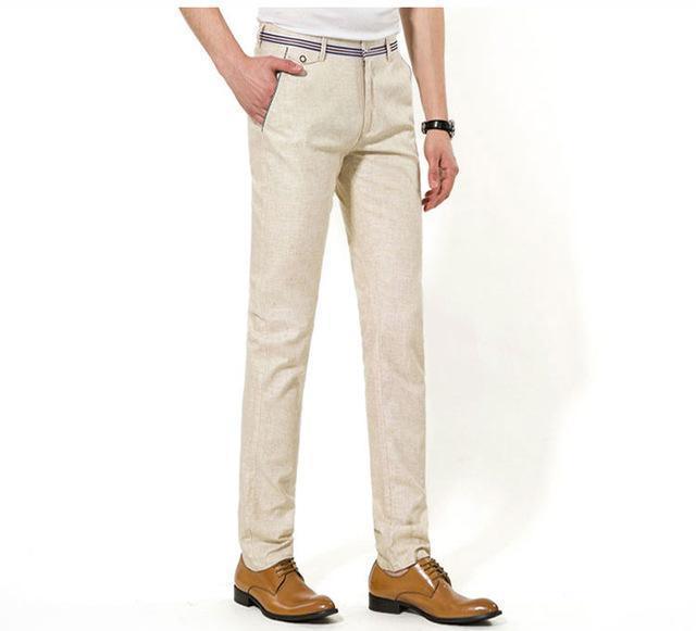 Casual Loose Linen Trousers For Men, Linen Pants, LeStyleParfait