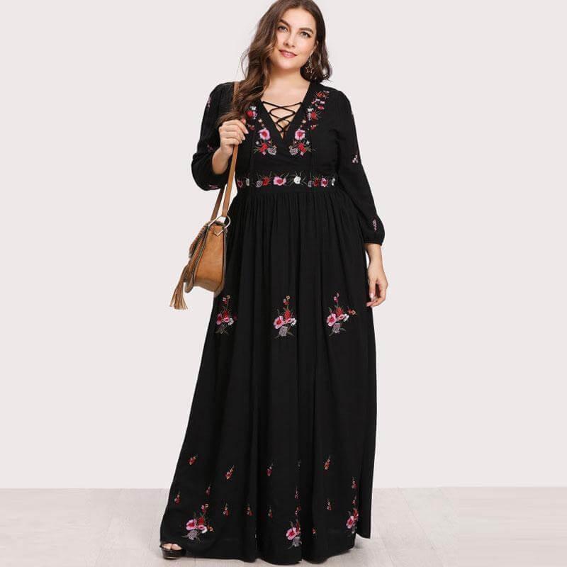 plus size dresses women flattering fashion