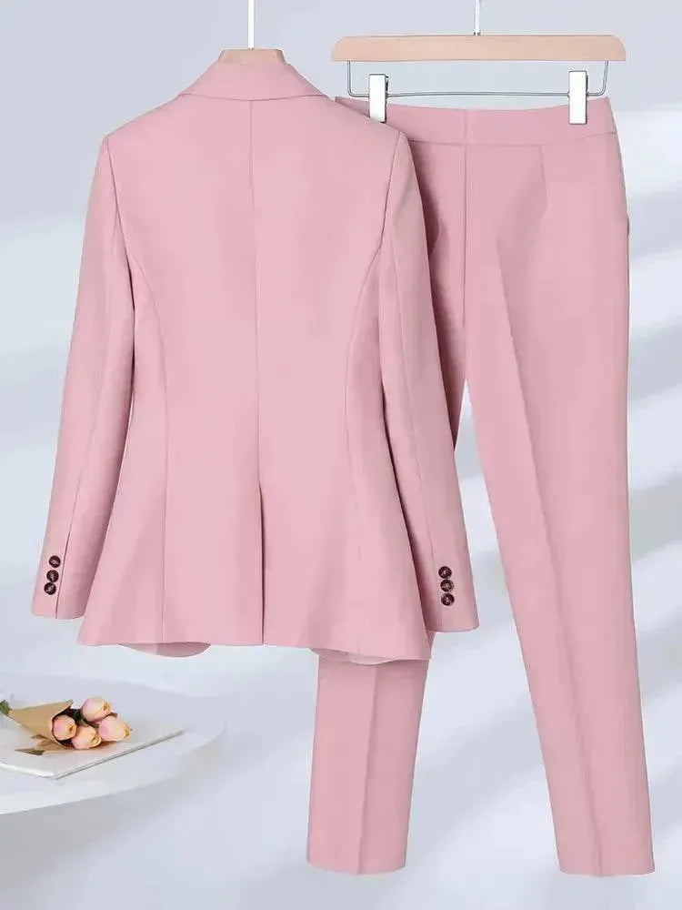 3-Piece Set Women Pant Suit, Formal Pantsuit - Pantsuit - LeStyleParfait