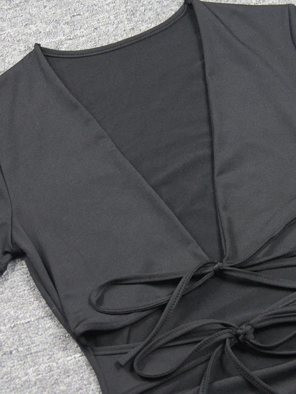 Chic Ruched Bodycon Mini Dress