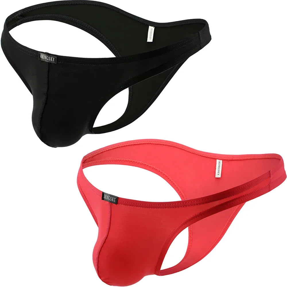 Sous-vêtements brésiliens sexy pour hommes, pochette souple, bikini sous-vêtements demi-dos couvrant