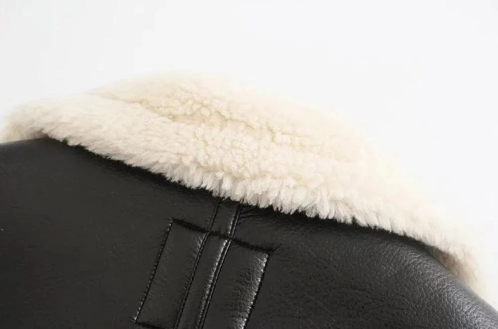 Kids Aviator Bomber Jacket Warm Style