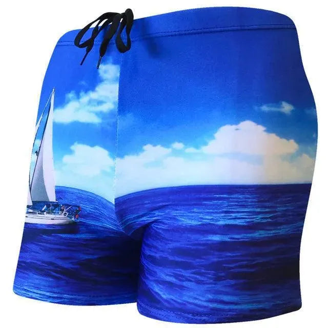 Men Abstract Swim Shorts