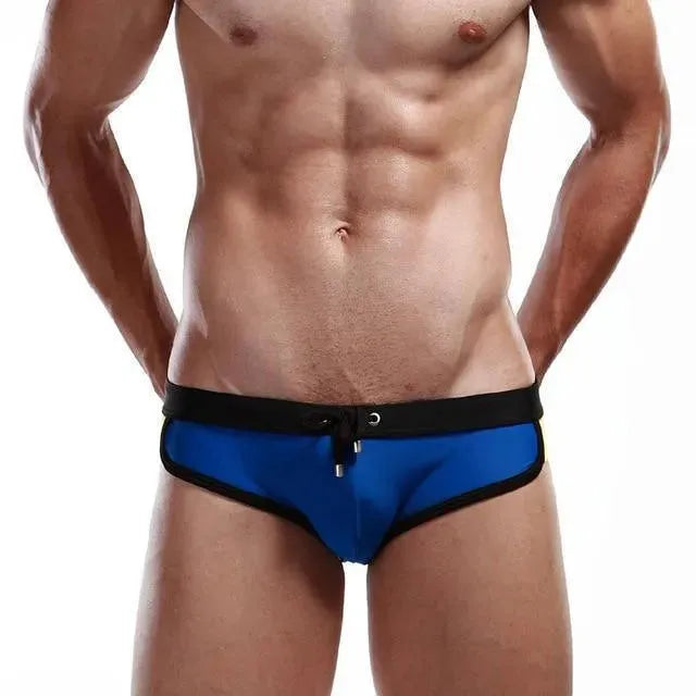 Men Colorblock Swim Briefs