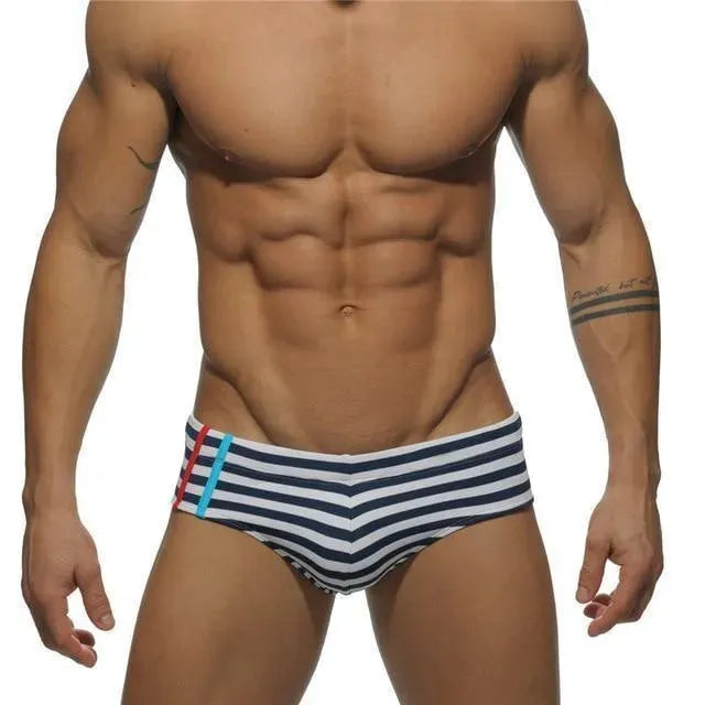 Men Geometric Swim Briefs