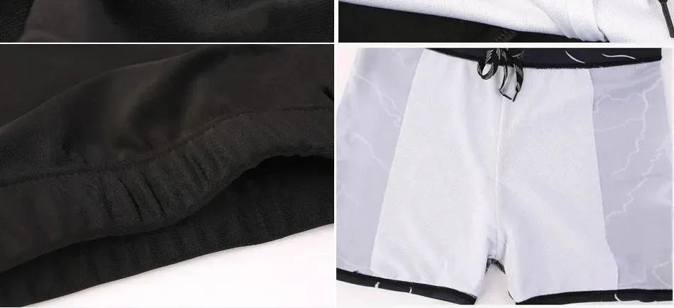 Men Multicolor Abstract Swim Shorts