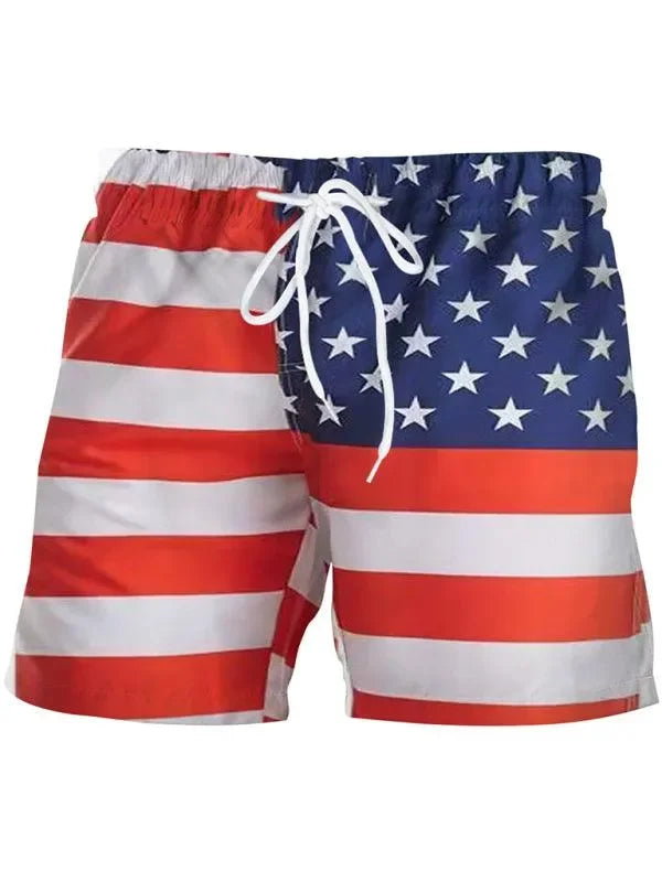 Buy Men's National Flag Digital Printing Casual Sports Shorts-