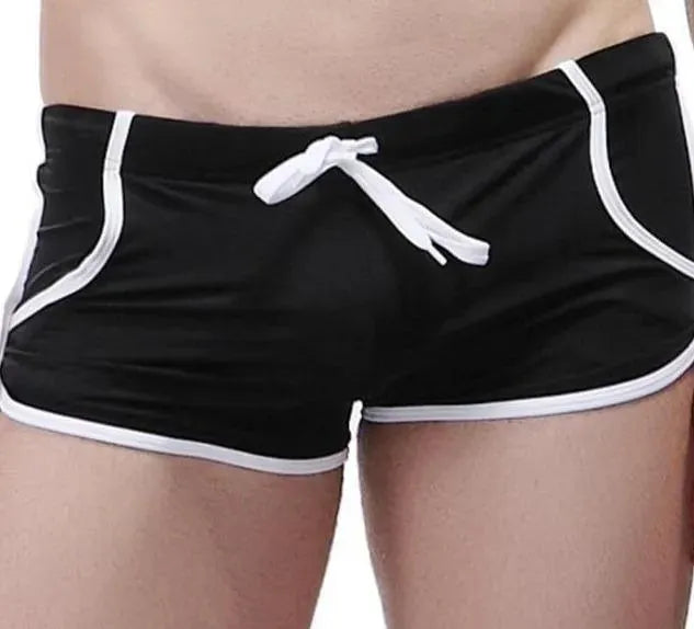 Men Yellow Minimalist Swim Shorts