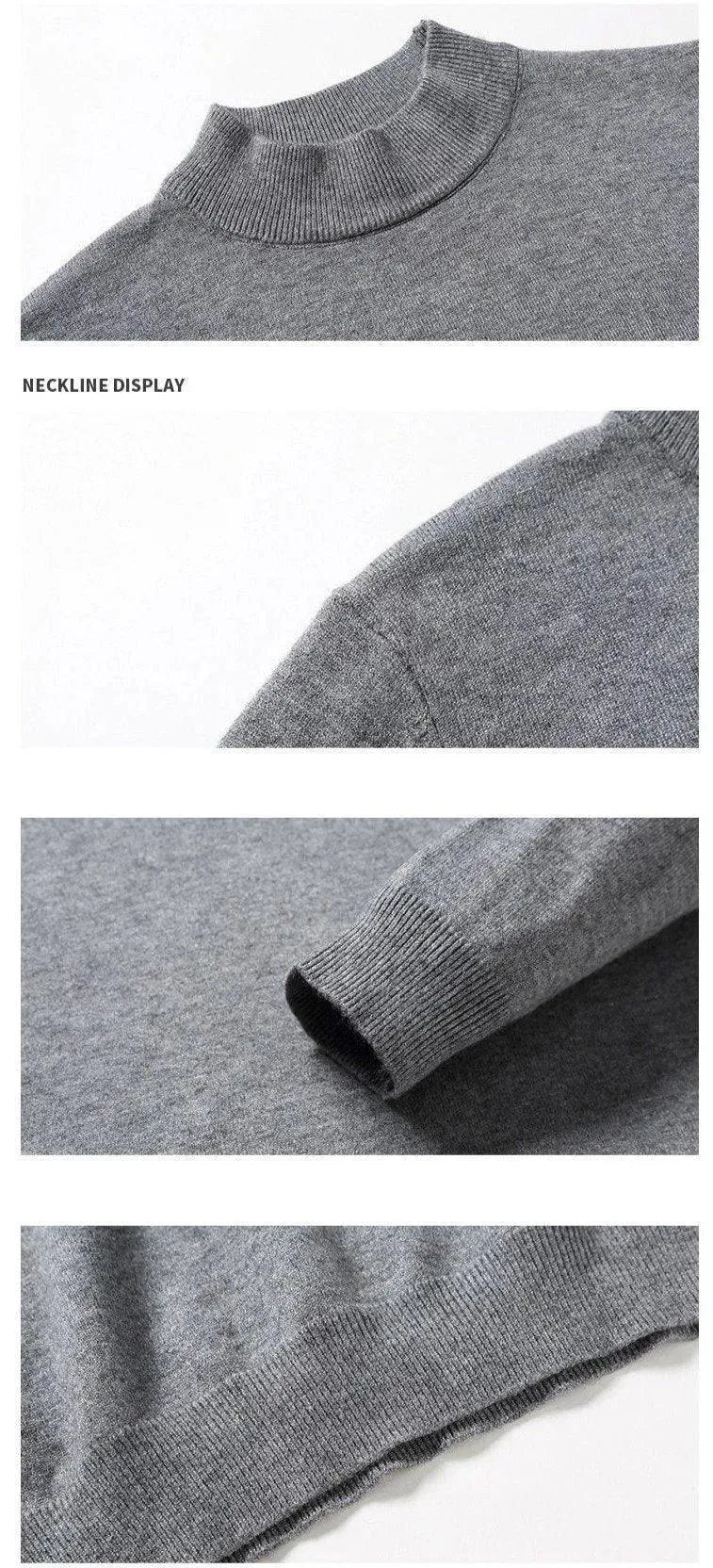 Men’s Classic Crew-Neck Pullover Sweater – Knit