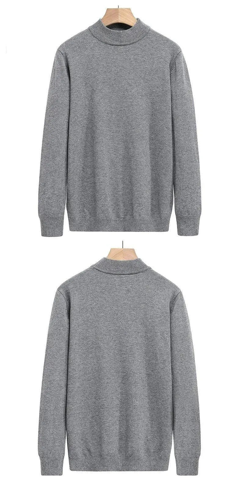 Men’s Classic Crew-Neck Pullover Sweater – Knit