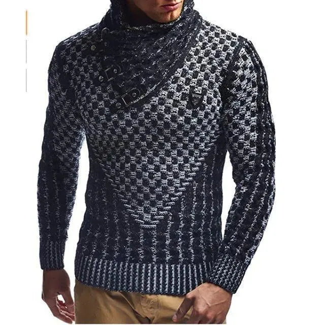 Men’s Classic Turtleneck Pullover Sweater