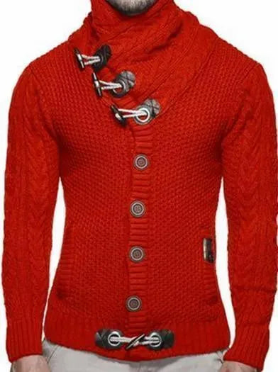 Men’s Elegant V-Neck Cardigan Sweater