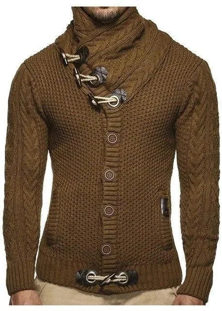 Men’s Elegant V-Neck Cardigan Sweater