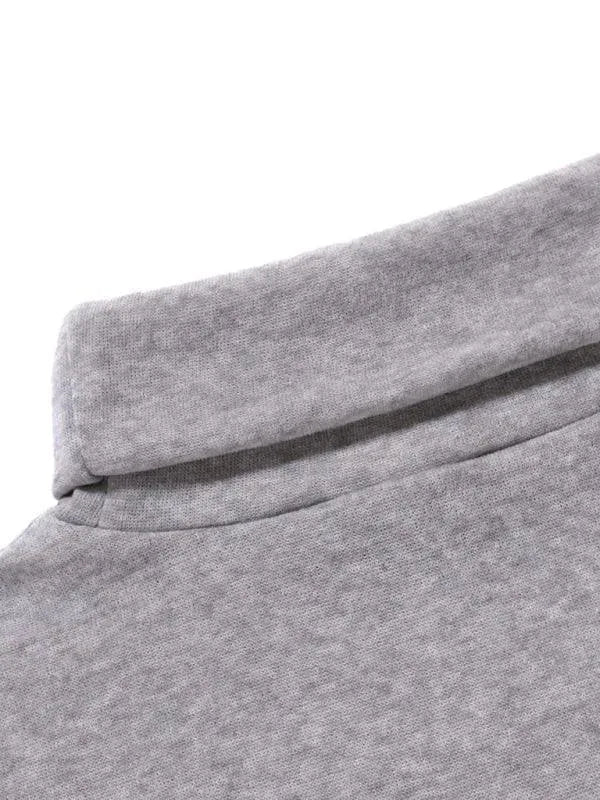 Men’s Fleece Turtleneck Pullover Sweater – Warm Knit