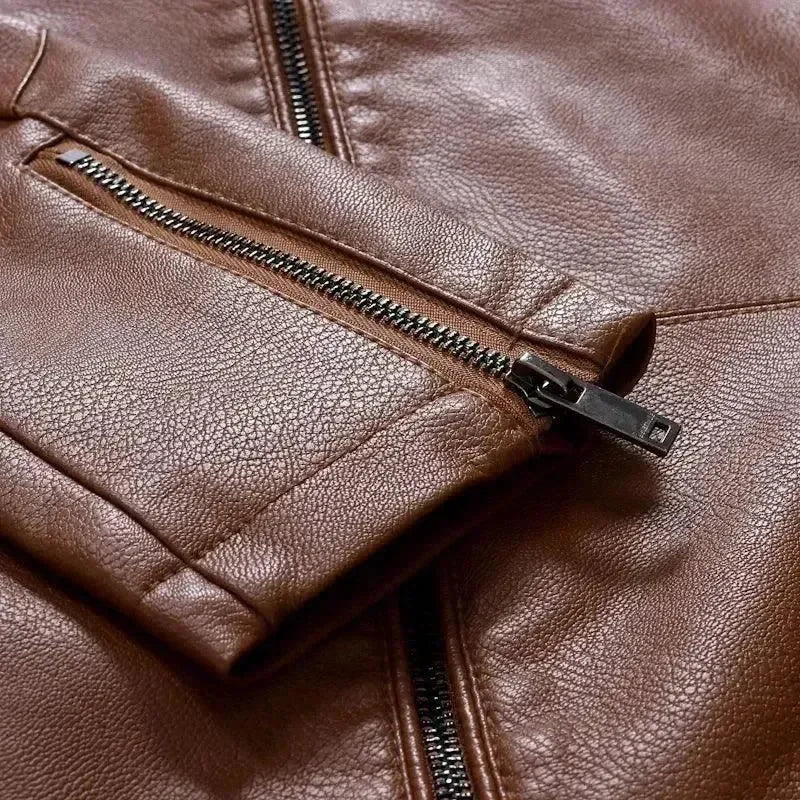 Men’s Motorcycle Jacket Slim Fit Style