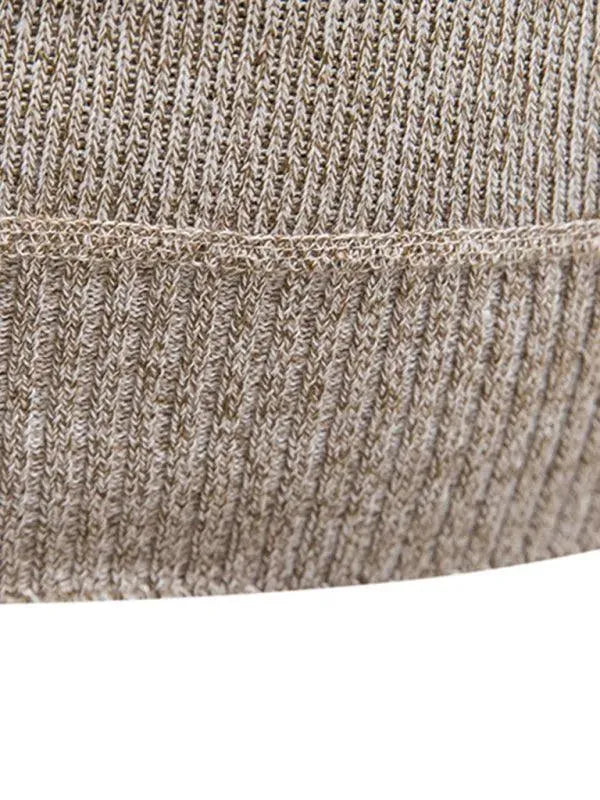 Men’s Patchwork Zip Turtleneck Pullover Sweater