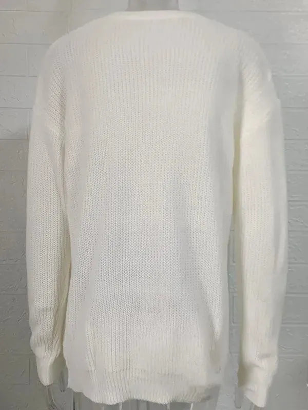 Men’s Relaxed Crew-Neck Pullover Sweater – Knit