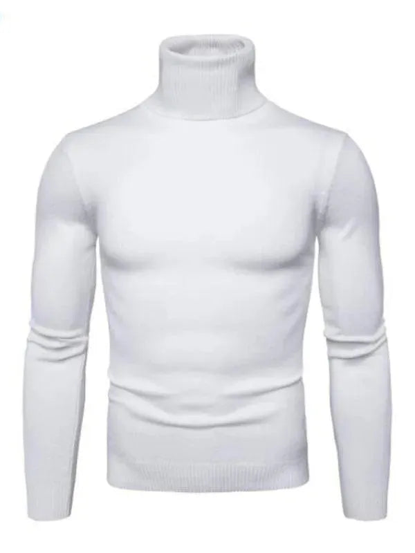Men’s Slim Fit Turtleneck Pullover Sweater – Knit
