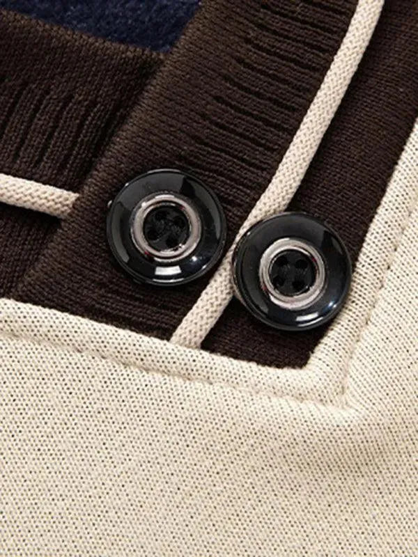 Men’s Slim Fit V-Neck Pullover Sweater – Solid Knit