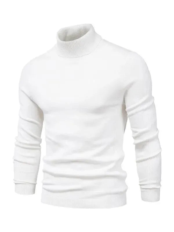 Men’s Slim Knit Turtleneck Pullover Sweater