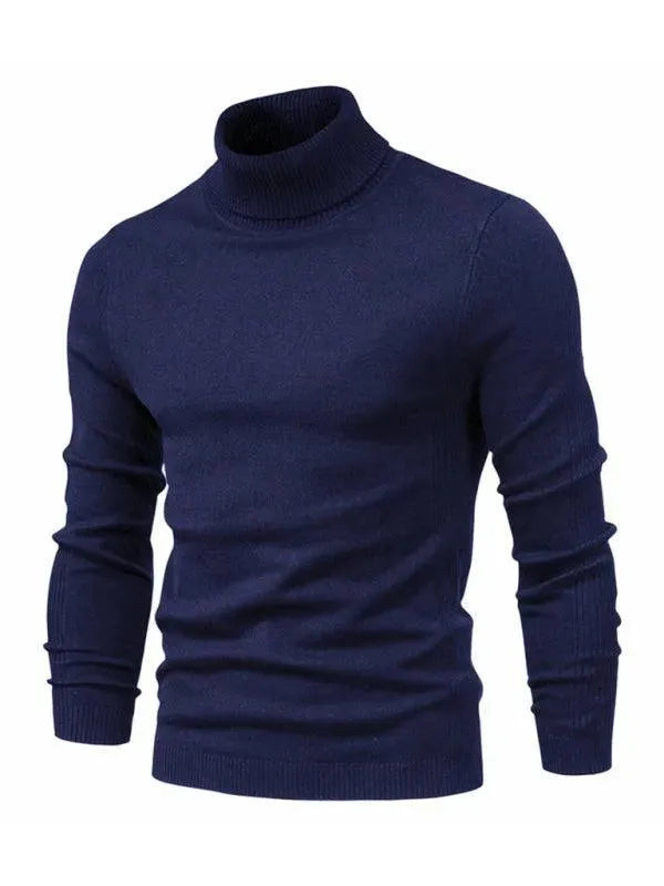 Men’s Slim Knit Turtleneck Pullover Sweater