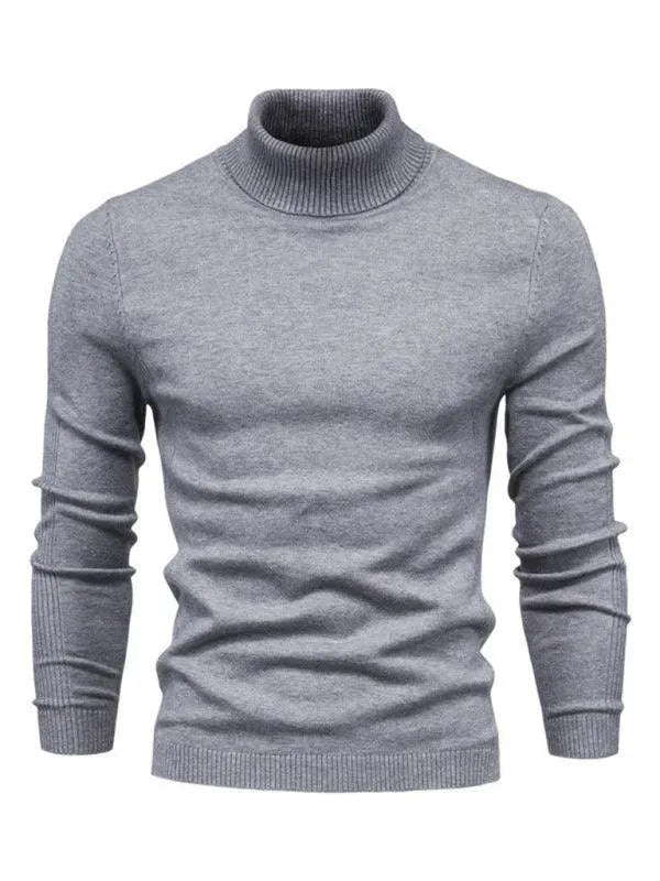 Men’s Slim Knit Turtleneck Pullover Sweater