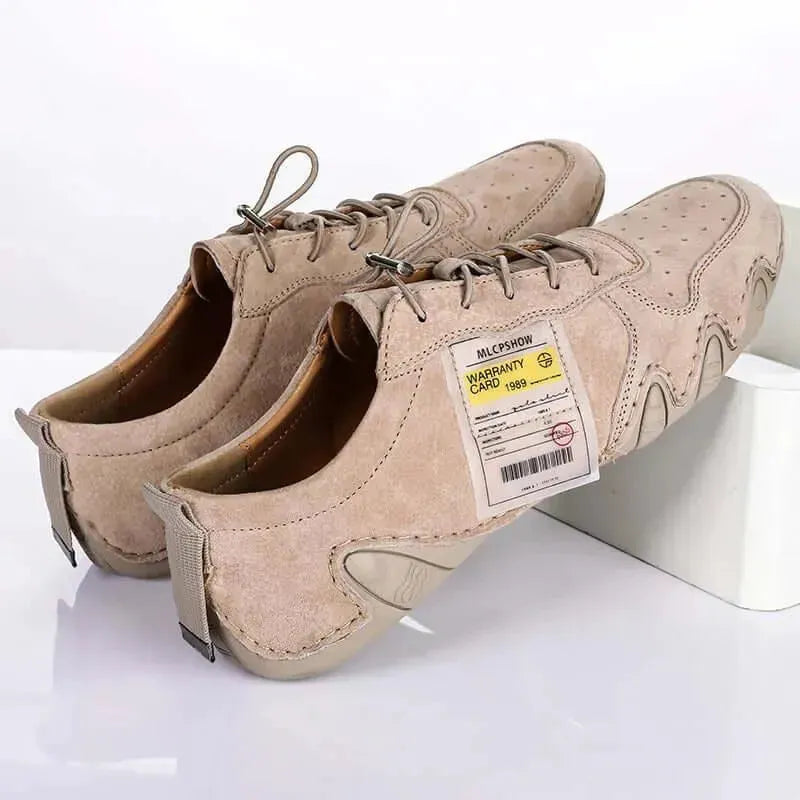 Men's Sneakers - Low-Top Men Sneakers - Lace-Up Spring-Autumn Shoes