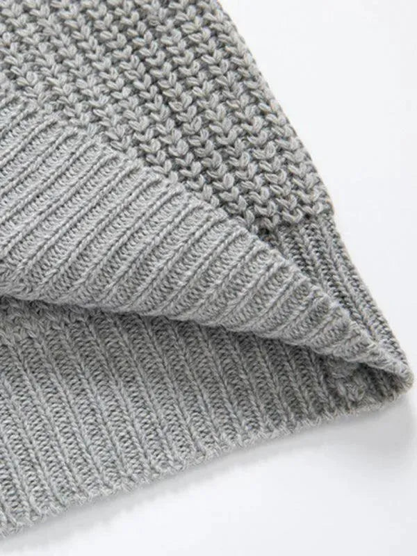 Men’s Warm Turtleneck Pullover Sweater – Midweight Knit