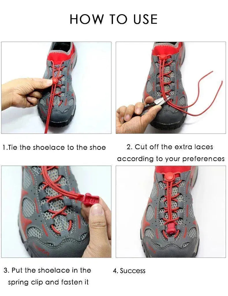 No Tie Shoelaces For Sneakers Trainers-Sneakers-LeStyleParfait