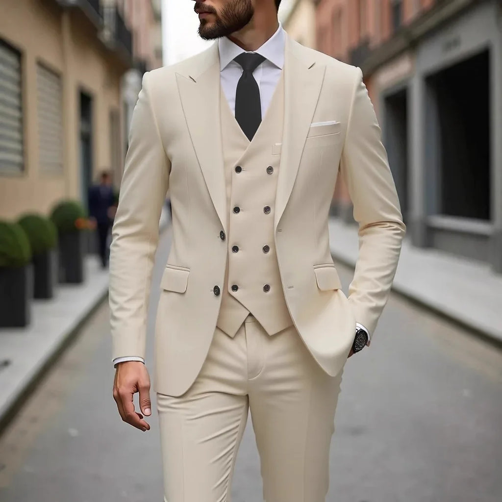 Men's Wedding Tuxedo 3 Piece – Groom Formal Suit