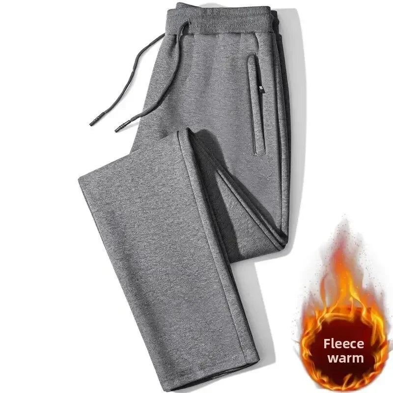 Pantalon de jogging sportif pour homme - Taille mi-haute doublé polaire