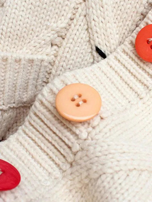 Women’s Embroidered Cropped Cardigan Sweater – V-Neck