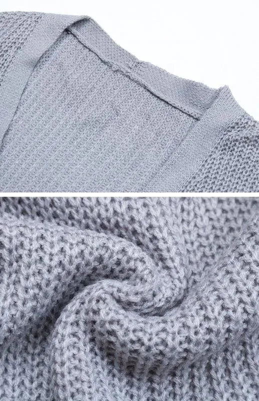 Women’s Leopard V-Neck Cardigan Sweater – Knit Style