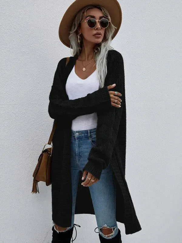 Women’s Open Knit Longline Cardigan Sweater – Lightweight