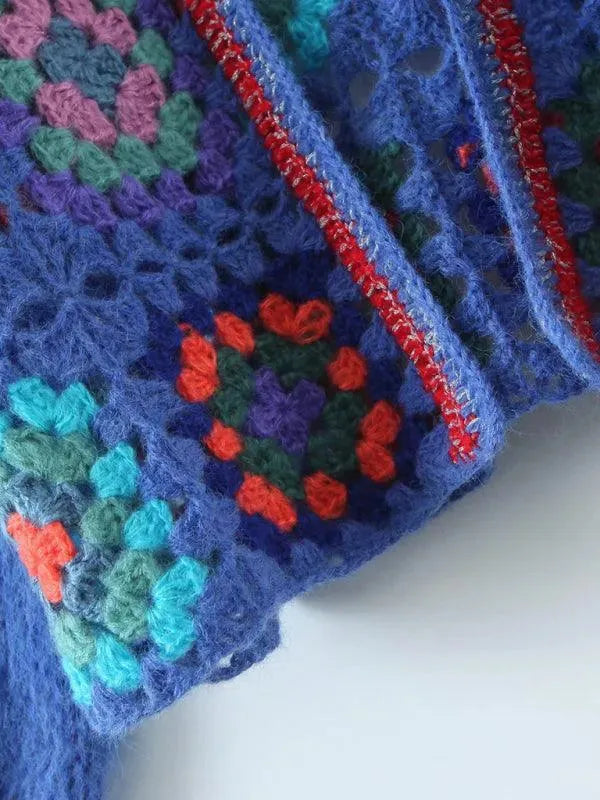 Women’s Oversized Crew Neck Cardigan Sweater – Relaxed Fit