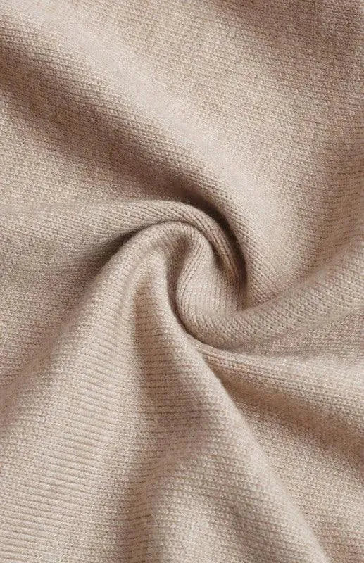 Women’s Patchwork V-Neck Cardigan Sweater – Contrast Knit