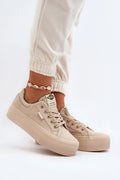 Women's Sneakers - Low-Top Women Platform Sneakers Shoes - Lace-Up Spring-Summer Shoes-Sneakers-LeStyleParfait