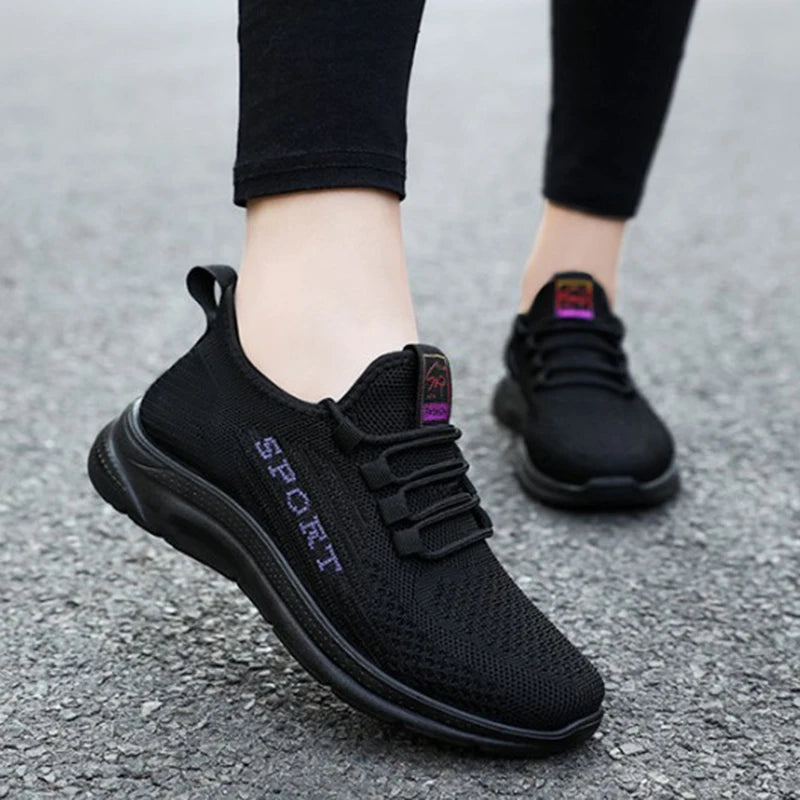 Women's Sneakers - Low-Top Women Platform Wedge Sneakers - Lace-Up Spring-Autumn Shoes
