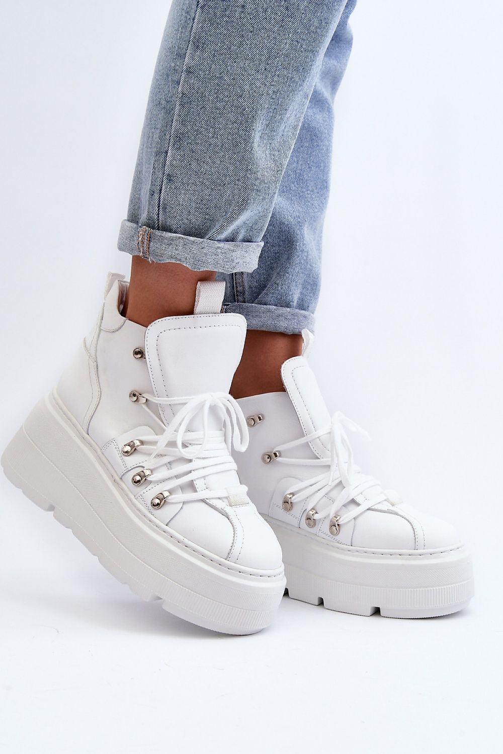 Women's Sneakers - Women Platform Sneakers Shoes - Lace-Up Spring Sneakers