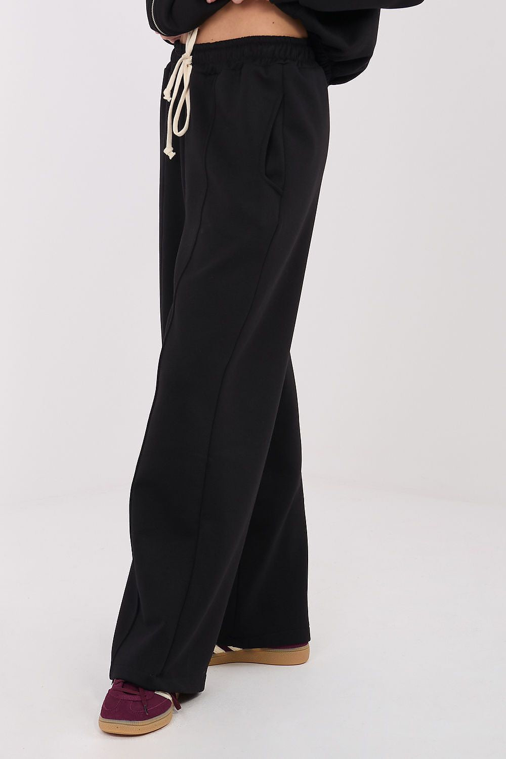 Women's Wide Leg Sweatpants — Brown