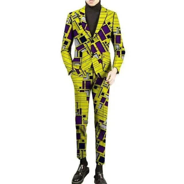 African 2-Button Suit - African Suit - LeStyleParfait