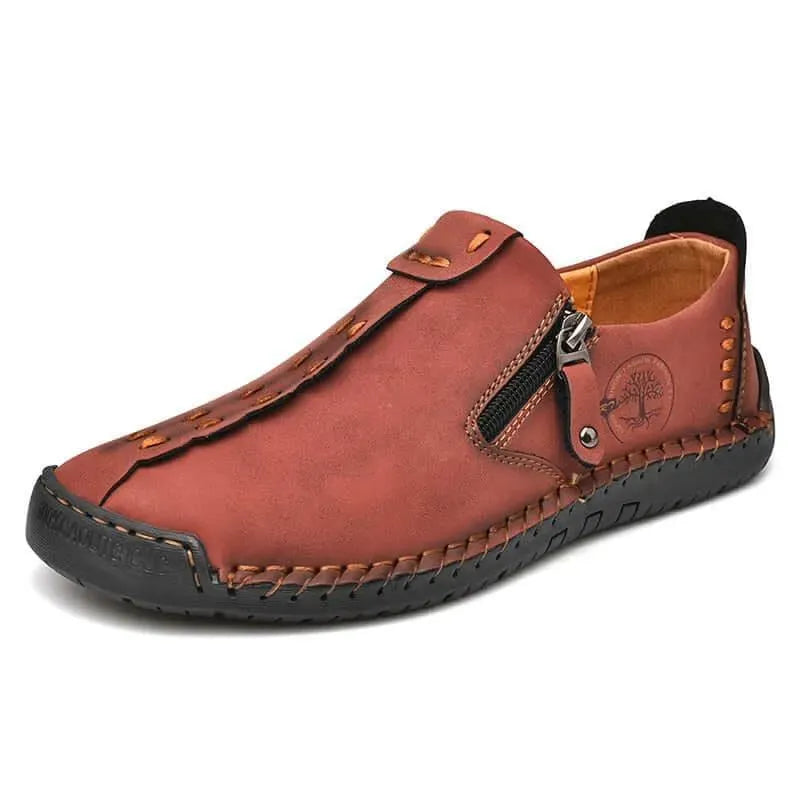 Alcot Zip-Up Casual Leather Shoes - Casual Shoes - LeStyleParfait