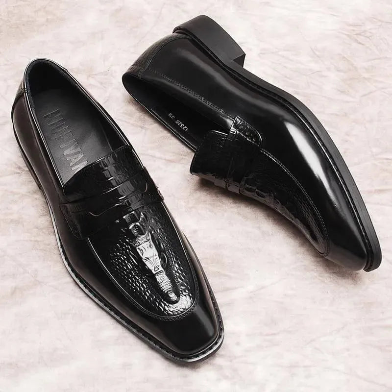 Angelo Leather Penny Loafers For Men - Loafer Shoes - LeStyleParfait