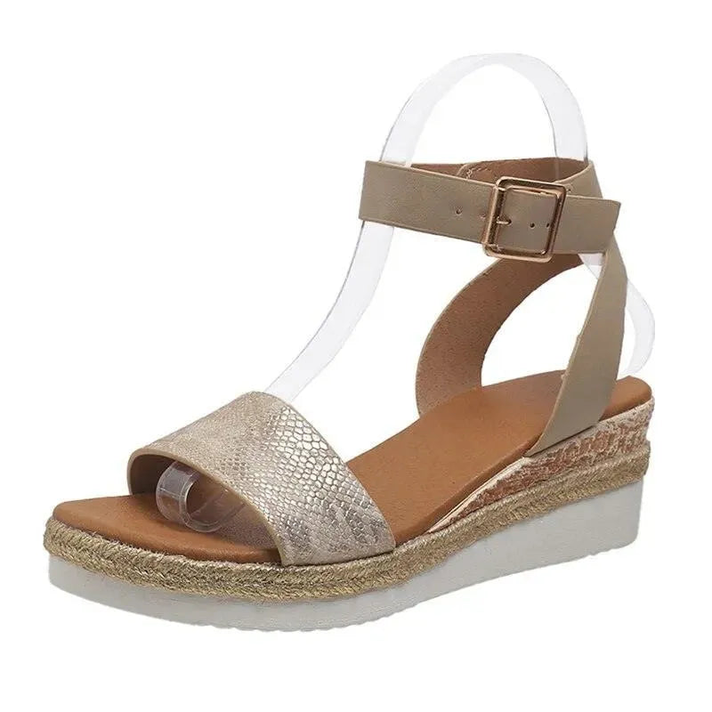 Ankle Strap Wedge Sandals - Wedge Shoes - LeStyleParfait
