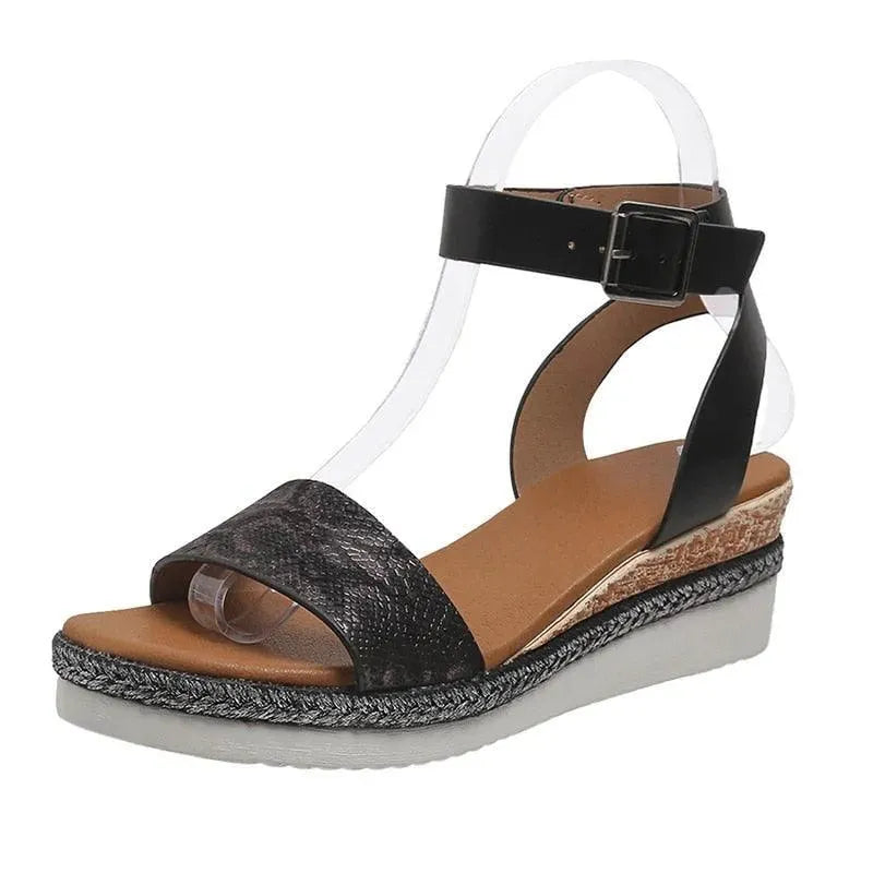 Ankle Strap Wedge Sandals - Wedge Shoes - LeStyleParfait