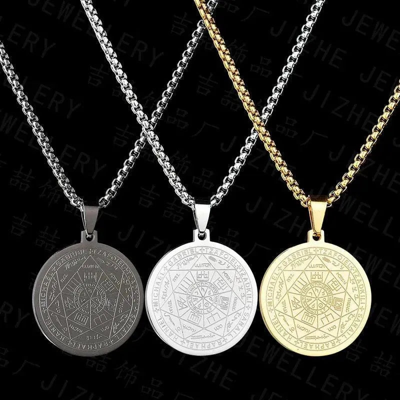Archangels Pentagram Pendant Necklace - Pendant Necklace - LeStyleParfait