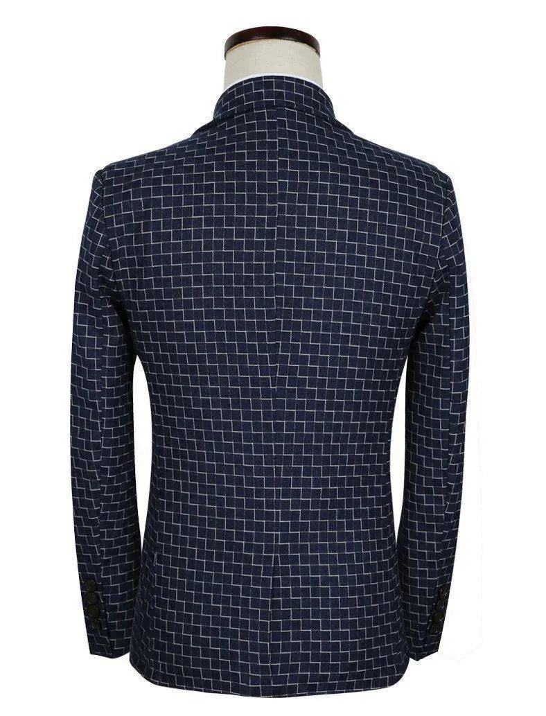 Attenborough Three Piece Slim Fit Suit - Three Piece Suit - LeStyleParfait