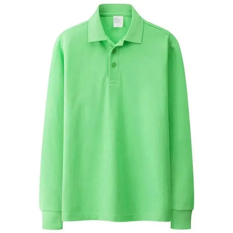 Autumn Solid Men Polos Shirts - Polo Shirt - LeStyleParfait
