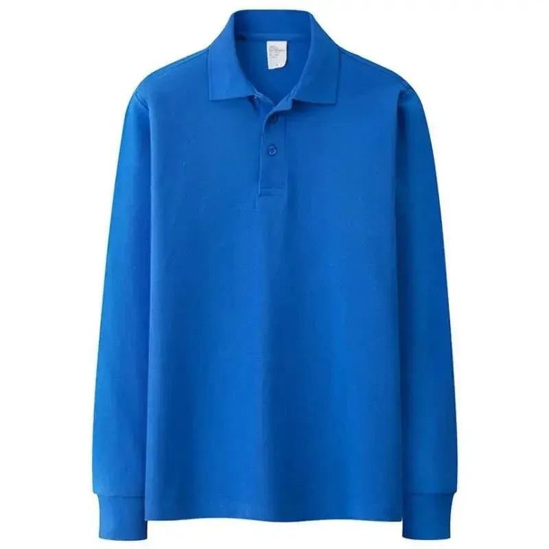 Autumn Solid Men Polos Shirts - Polo Shirt - LeStyleParfait