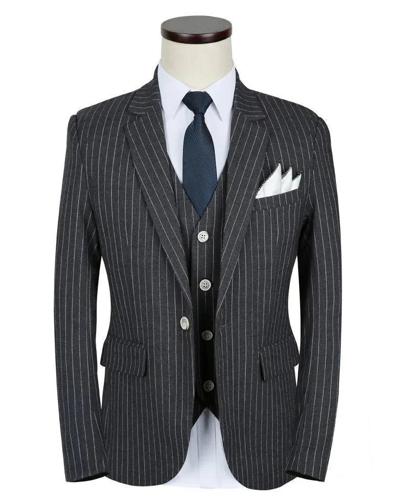 Bale Three Piece Striped Suit - Three Piece Suit - LeStyleParfait